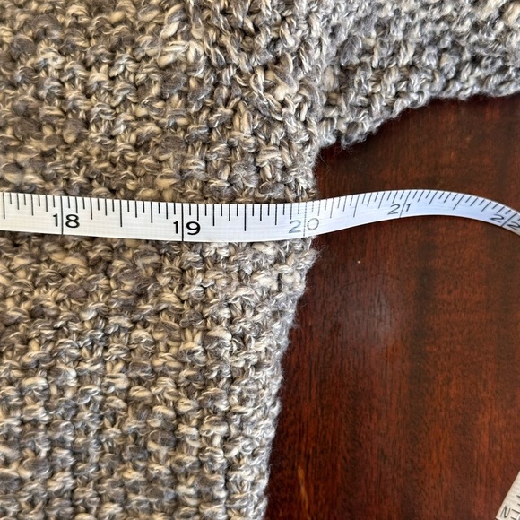 J.Crew XL Short Sleeve Fringe Cardigan Jacket Sweater Gray Cotton Linen Blend - Picture 4 of 6